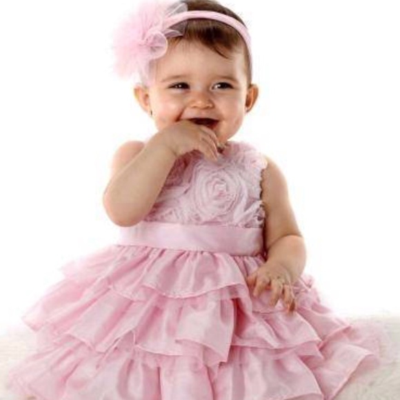 Rosette ruffle dress - Picture 1 of 6